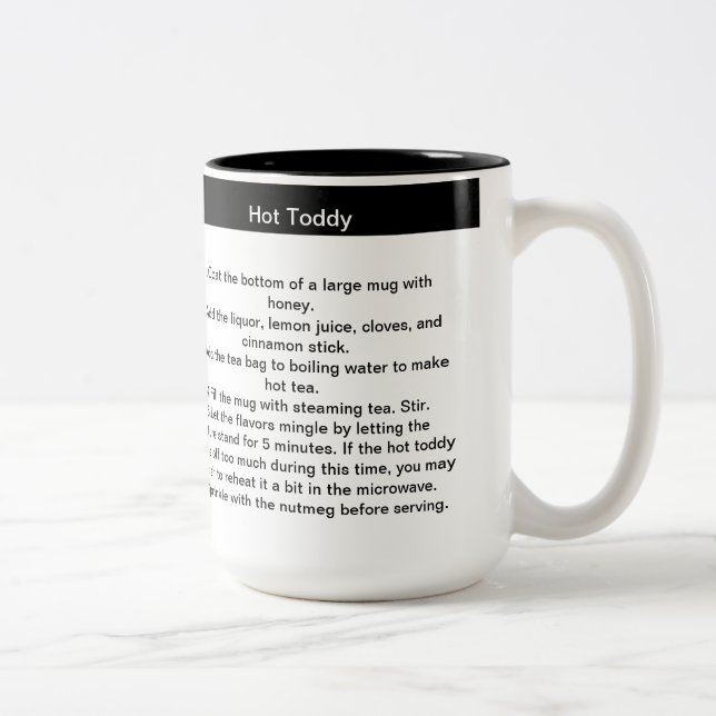 Hot Toddy Recipe Coffee Mug (Right)