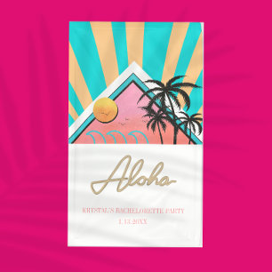 Hot Tropical Beach Bachelorette Party Neon Banner