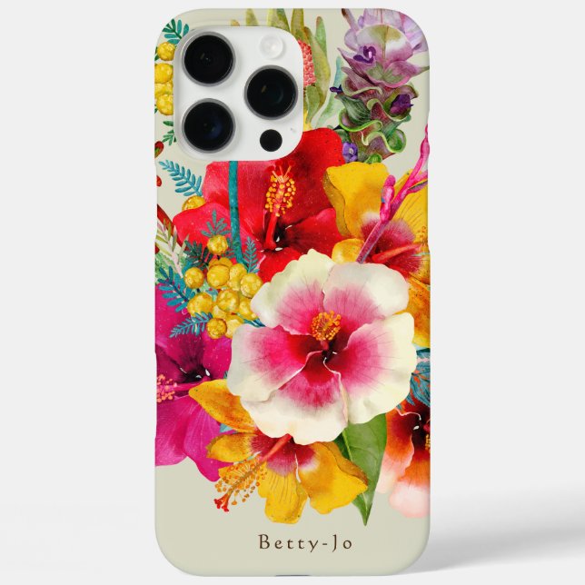 Hot Tropical Blooms Case-Mate iPhone Case (Back)