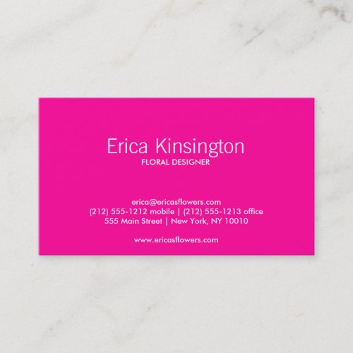 HOT TROPICAL Business Card