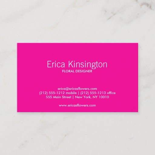 Customizable HOT TROPICAL Business Card