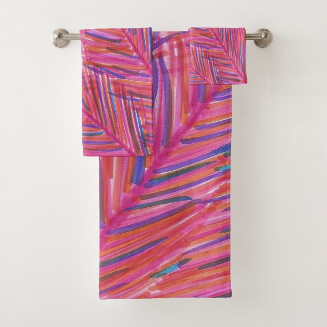 Hot Tropical Nights Bath Towel Set (Insitu)