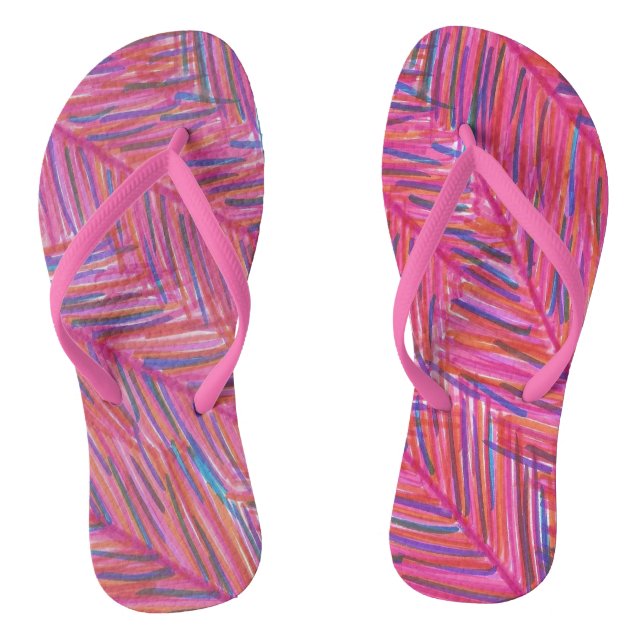 Hot Tropical Nights Flip Flops (Footbed)