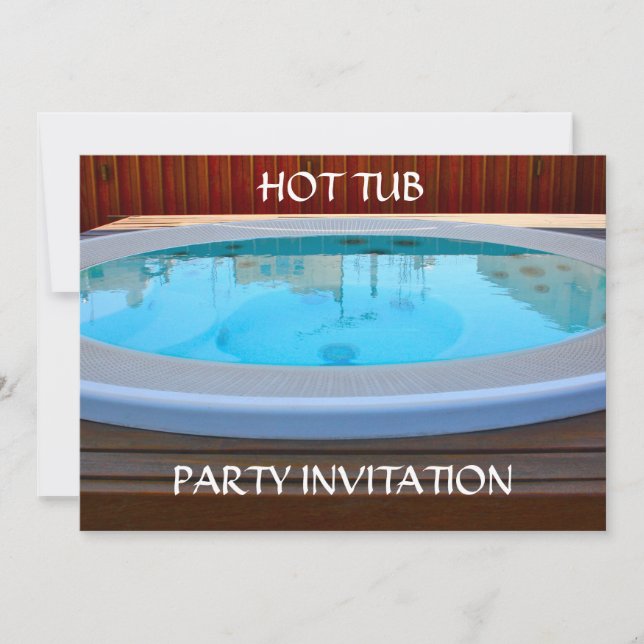 Hot Tub Party Invitation (Front)