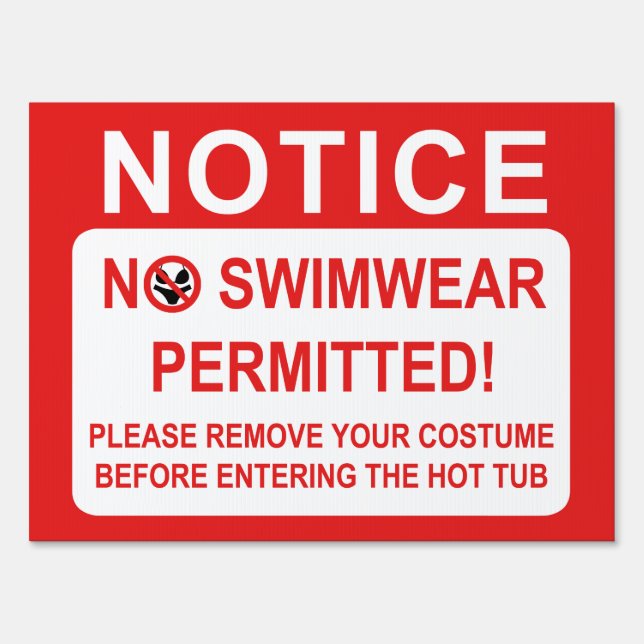 Hot Tub Sign (Front)