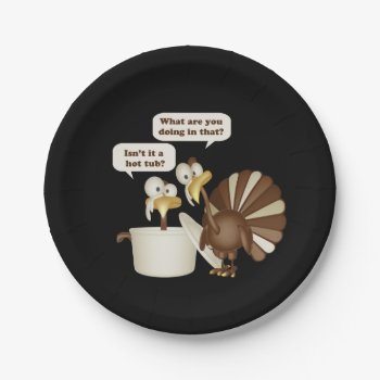 Hot Tub Turkey Paper Plates by Ricaso_Occasions at Zazzle