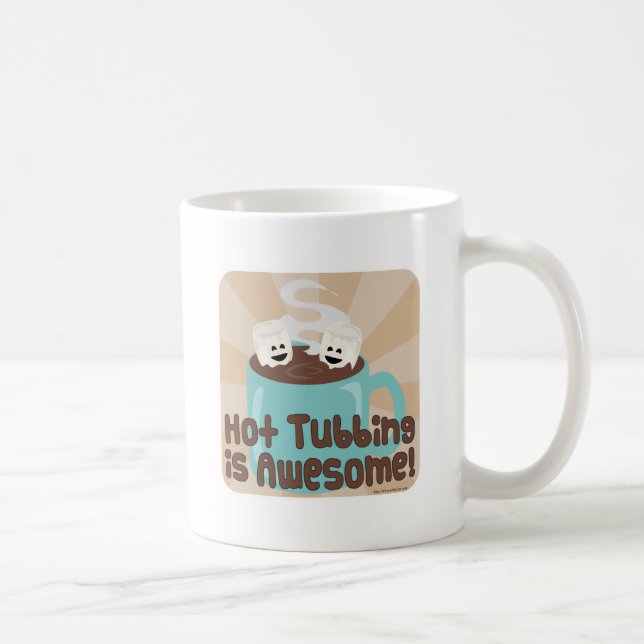 Hot Tubbing Marshmallows Coffee Mug (Right)