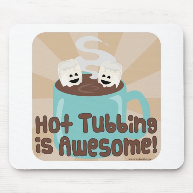 Hot Tubbing Marshmallows Mouse Pad (Front)