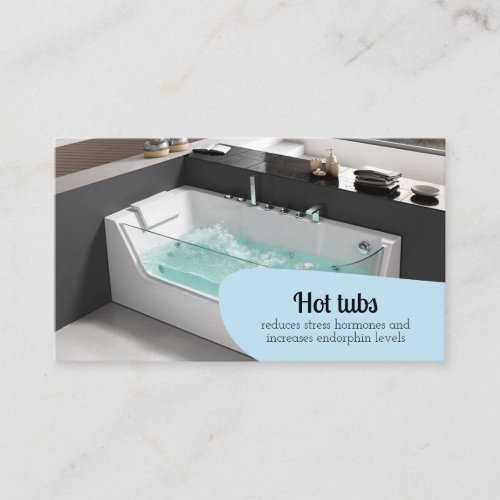 Hot Tubs Beauty Skincare Relax Massage Wellness Business Card