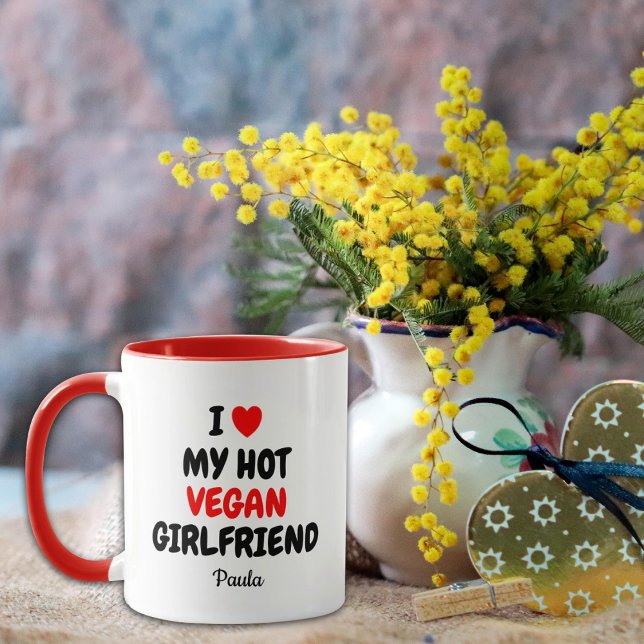 Hot Vegan Girlfriend Valentine´s Day Red Mug (Creator Uploaded)