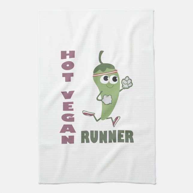 Hot Vegan Runner Towel (Vertical)