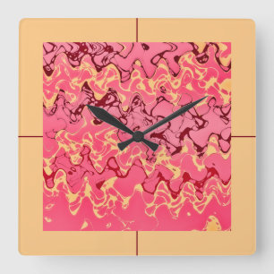 hot vening square wall clock