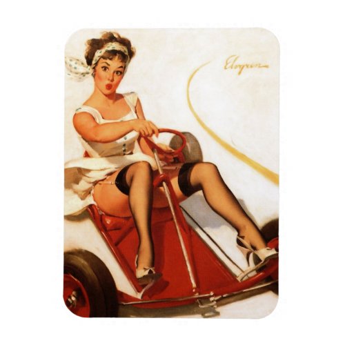 Hot  Vintage Pin Up Girl Flexible Magnet