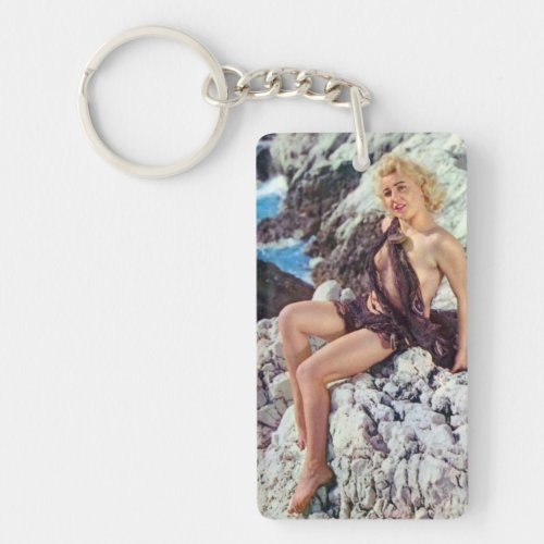 Hot  Vintage Pin Up Girl Keychain 