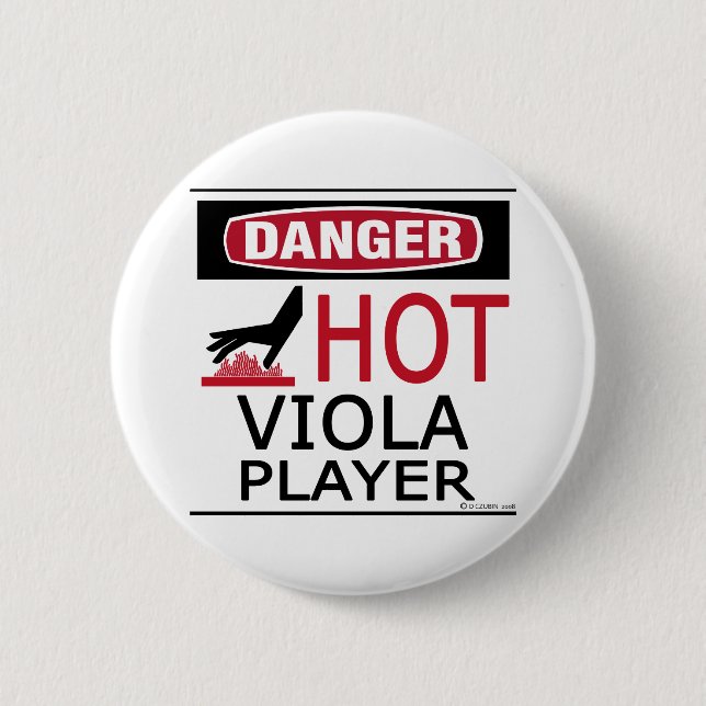 Hot Viola Player Button (Front)