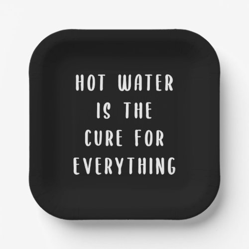 Hot water is the cure for everything paper plates