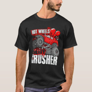Hot Wheel Valentines Day Hearts Crusher Monster Tr T-Shirt