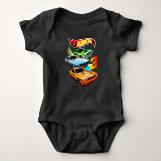 Hot Wheels Birthday T Shirt, Hot Wheels Theme Part Baby Bodysuit
