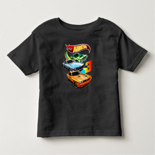 Hot Wheels Birthday T Shirt Hot Wheels Theme Part Toddler T_shirt