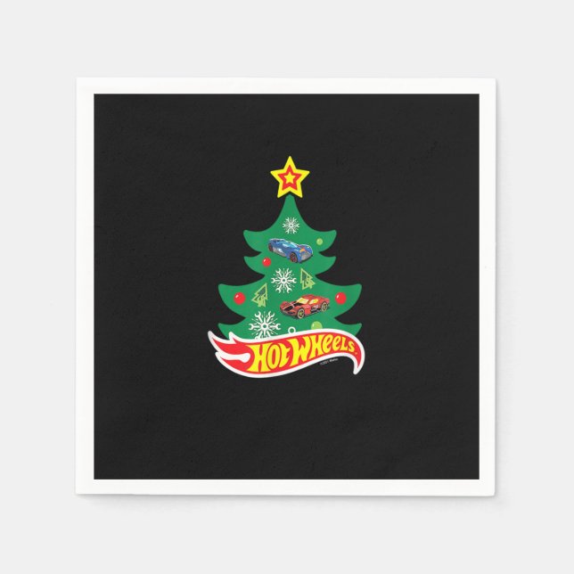 Hot Wheels - Hot Wheels Christmas Tree Napkins (Front)