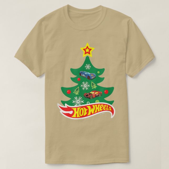 Hot Wheels - Hot Wheels Christmas Tree T-Shirt (Design Front)