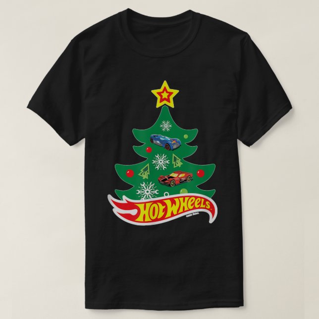 Hot Wheels Hot Wheels Christmas Tree T-Shirt (Design Front)