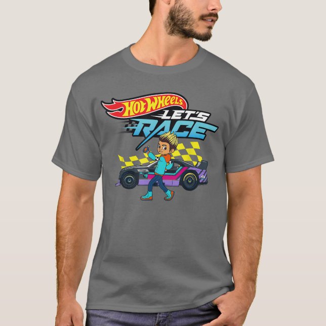Hot Wheels Lets Race Coop In It to Win It T-Shirt (Front)