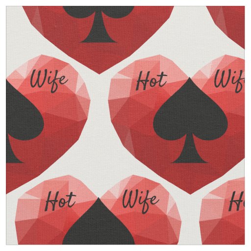 Hot Wife Heart Spade Thunder_Cove Fabric