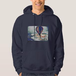 Hot Wilbur Hot Air Balloon Art Hoodie