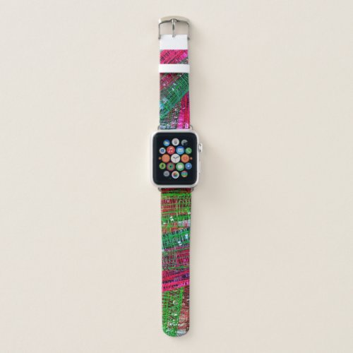 Hot Wired Abstract Tech 38mm  40mm Apple Watch Band