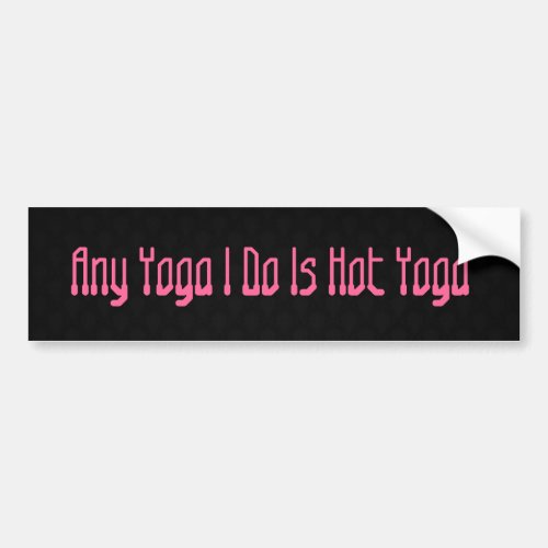 Hot Yoga Bumper Sticker