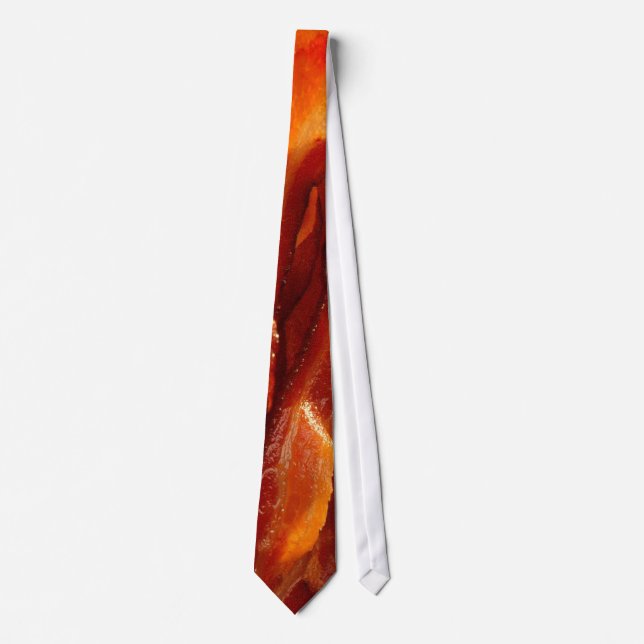 Hot Yummy Salty Bacon Texture Decor Tie (Front)