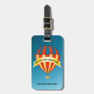 Hotair Balloon Travel Luggage Tag