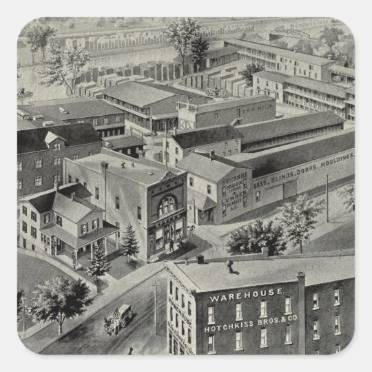 Hotchkiss Bros & Co Square Sticker