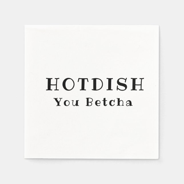 Hotdish Napkins- You Betcha Napkins (Front)