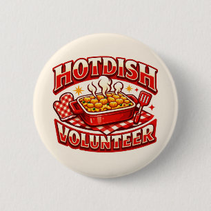 HOTDISH Volunteer Button