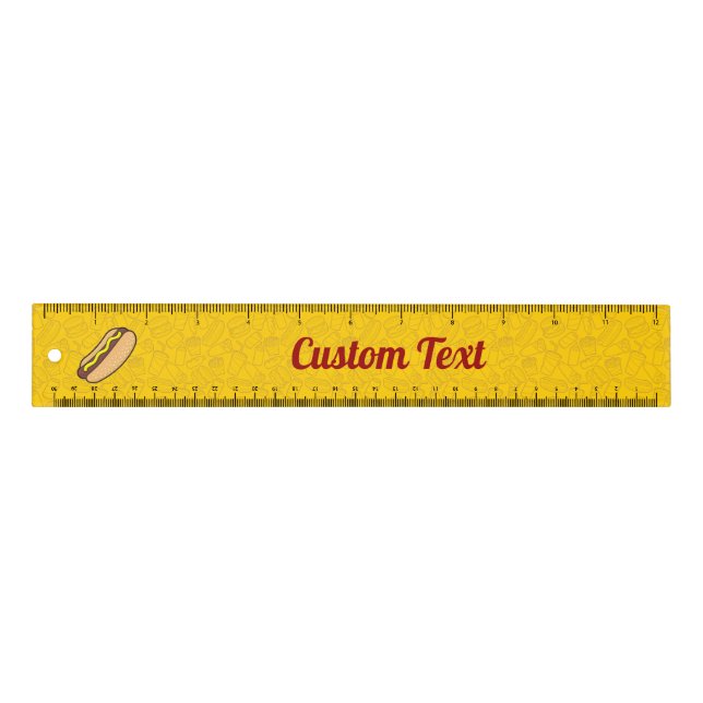 Hotdog 12 inch Ruler (Front)