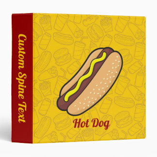 Hotdog 3 Ring Binder