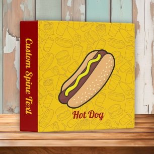 Hotdog 3 Ring Binder