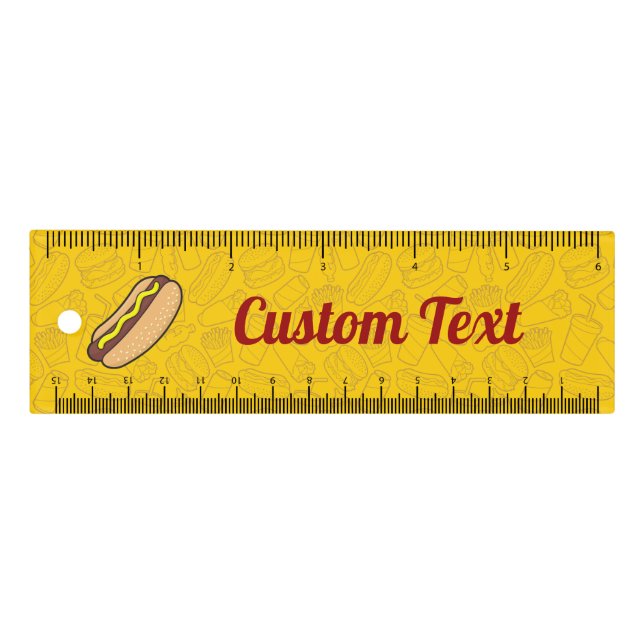 Hotdog 6 inch Ruler (Front)