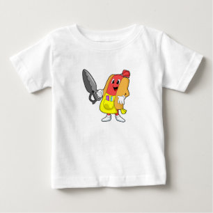 Hotdog as Hairdresser with Scissors Baby T-Shirt