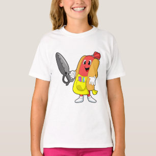Hotdog as Hairdresser with Scissors T-Shirt