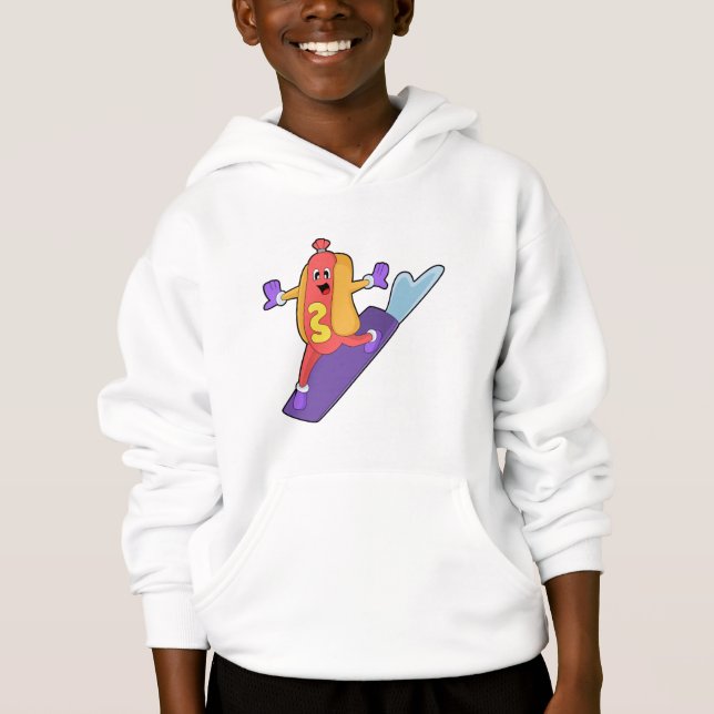 Hotdog as Snowboarder with Sonowboard Hoodie (Front)