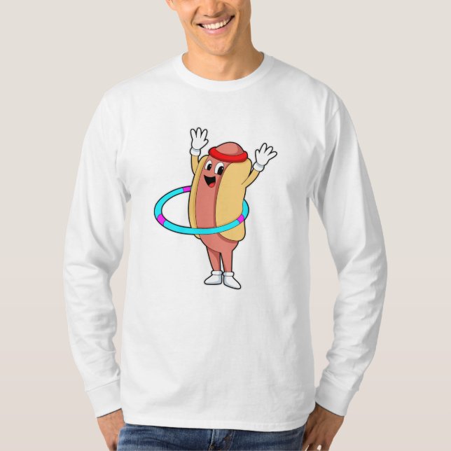 Hotdog at Fitness with Flywheel T-Shirt (Front)
