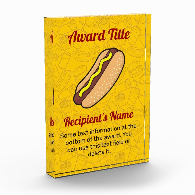 Hotdog Award (Left)
