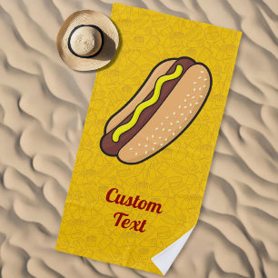 Hotdog Beach Towel