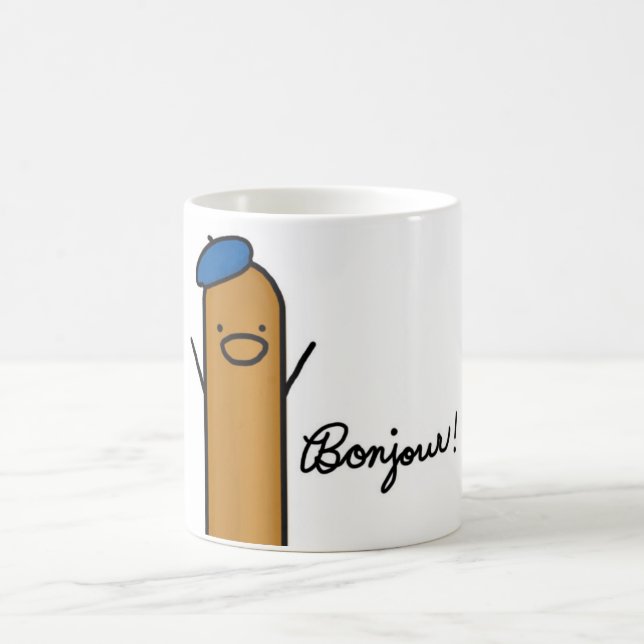 hotdog bonjour mug (Center)
