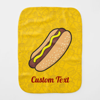 Hotdog Burp Cloth