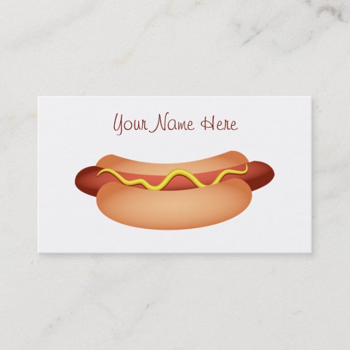 Customizable Hotdog Business Card Templates