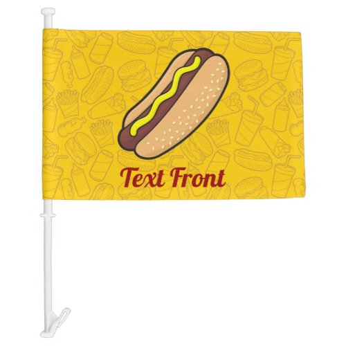 Hotdog Car Flag